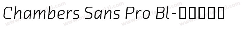 Chambers Sans Pro Bl字体转换